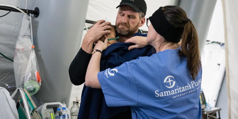 <strong>Turkey Earthquake Response:</strong> We deployed a 52-bed Emergency Field Hospital near Antakya, Turkey, following the devastating February earthquake that caused widespread damage and left tens of thousands of people dead and missing.<br><small>Photo: Samaritan's Purse</small>