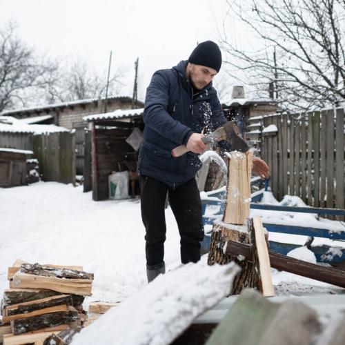 SAMARITAN’S PURSE HAS PROVIDED OVER 1,200 CORDS OF WOOD TO UKRAINIANS TO HELP THEM SURVIVE ANOTHER WINTER OF WAR.